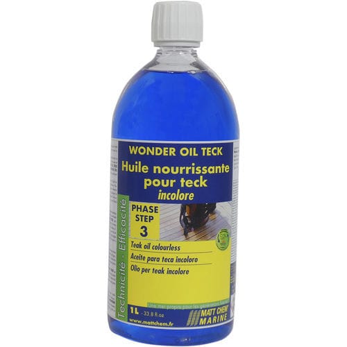 Óleo para madeira exótica - WONDER OIL TECK - MATT CHEM MARINE - náutico