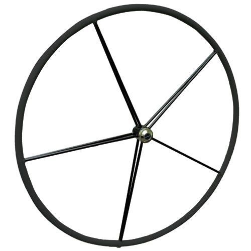 Roda de leme para veleiro - Fastnet - LEWMAR - em liga metálica / com revestimento de couro