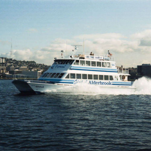 Barco profissional barco de passageiros - S-75 M/V SPIRIT OF ALDERBROOK - Nichols - catamarã / com motor de centro