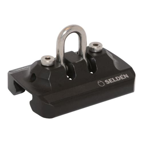 Carro passa-escota de vela grande - 441-101-04 - SELDÉN MAST - com alças de controle / com manilha pivotante