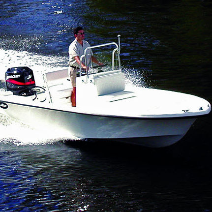 Lancha de console central com motor de popa - 17R - Dusky Marine