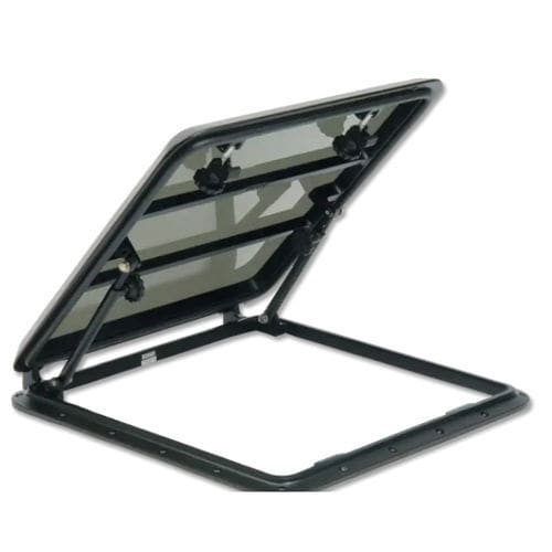 Gaiuta para barco - 100 - Pompanette - quadrada / de abrir / em alumínio