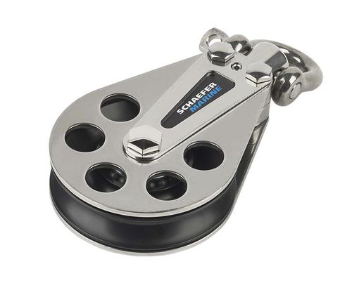 Moitão simples - 10-05-UC - Schaefer - com destorcedor / com rolamento de esferas / ø máx. corda: 16 mm