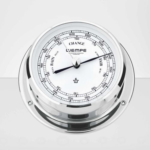 Barômetro analógico - 853161 - Cassens & Plath GmbH - em cromo / branco