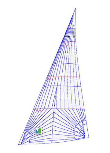Genoa - WINDSEEKER  - Lidgard Sailmakers - para veleiro de cruzeiro-regata / corte trirradial