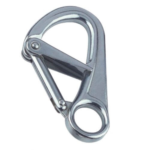 Mosquetão de segurança com trava dupla - 8338 - MPI-INOX - com olhal