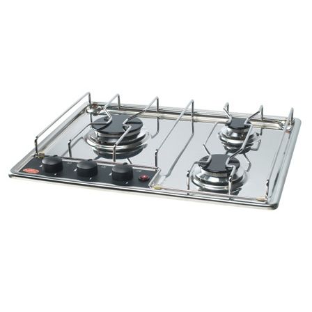 Cooktop a gás - KOS - Eno - para barco / 3 bocas / de embutir