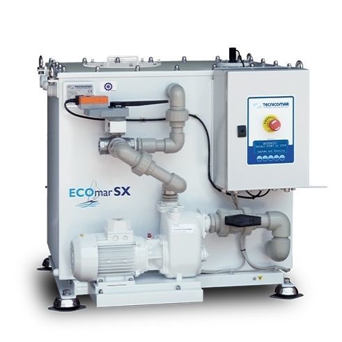 Sistema de tratamento de águas residuais - Ecomar SX series - Tecnicomar - para barco / automático