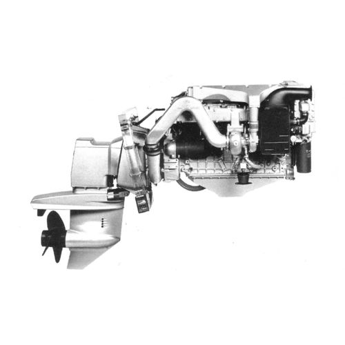 Motor de centro-rabeta - D190 Z  - BMW Marine - a diesel / para embarcação de recreio / turbo