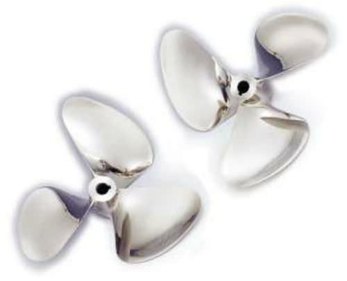 Hélice para barco de esportes aquáticos - SOLAS Propellers - de passo fixo / eixo de hélice / 3 pás