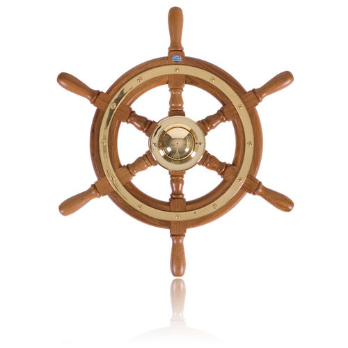 Volante para barco a motor em teca - 01 - Stazo marine equipment bv - clássico