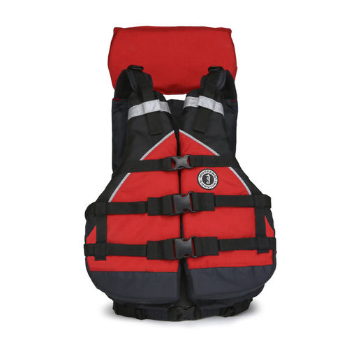 Colete auxiliar de flutuação para esportes aquáticos - MV9080  - Mustang Survival - de homem / de espuma / vermelho