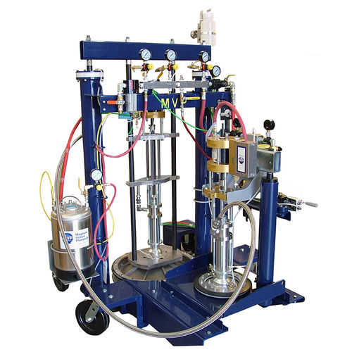 Máquina de projeção de adesivo de metacrilato (MMA) - Patriot 10-1 55 LOW-FLOW - Magnum Venus Products - móvel / para estaleiro naval
