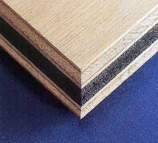 Painel sanduíche para isolamento acústico - Acoustic Panels - World Panel Products Inc - em borracha / de madeira