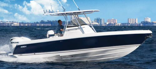 Lancha de console central com motor de popa - 245 CC - Intrepid - bimotor / de pesca esportiva / com T-Top
