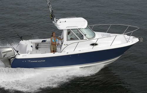 Lancha Cabin Cruiser com motor de popa - 23 XP - Pro Line Boats - com hard-top / de mergulho / de pesca esportiva