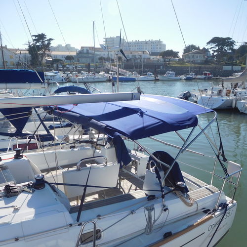 Capota para barco - NVequipment - para veleiro / para cockpit / com estrutura em aço inoxidável