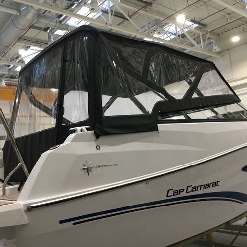 Capota tipo dodger para barco - FULL SPRAYHOOD - NVequipment - para cockpit / com estrutura em aço inoxidável