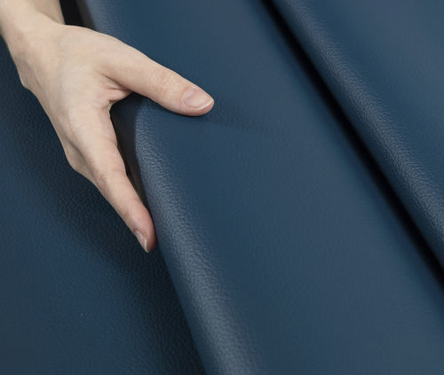 Tecido náutico para decoração de área externa - Stamskin Top Club - Serge Ferrari - para decoração de área interna / para capa de assento / em couro sintético