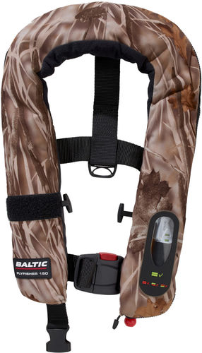 Colete salva-vidas autoinflável - FLYFISHER CAMO - Baltic - 150 N / unissexo / para pesca