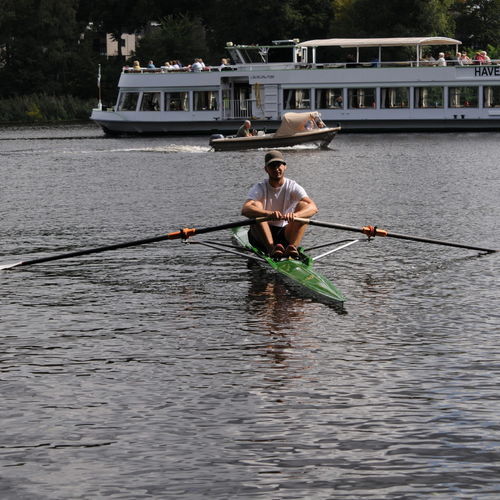 Barco de remo de regata - Training 1x - Baumgarten Bootsbau - de lazer / single skiff / sem timoneiro