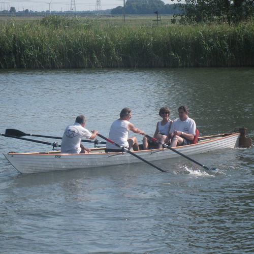 Barco de remo de turismo - Wherry 2x++  - Baumgarten Bootsbau - double skiff / com timoneiro
