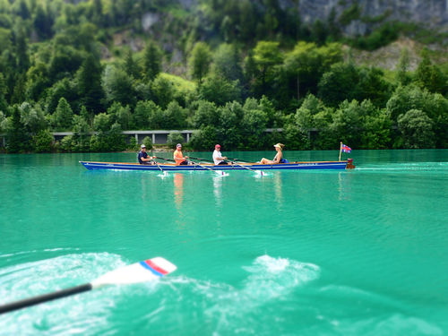 Barco de remo de turismo - E3x+ - Baumgarten Bootsbau - de lazer / double skiff / com timoneiro