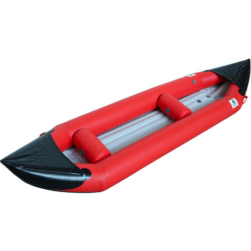 Canoa inflável - EXPLORER II - AQUADESIGN - multiusos / de 2 lugares / vermelha