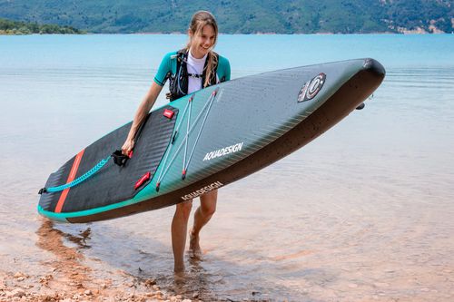 Prancha de SUP inflável - FIRST  - AQUADESIGN - de turismo / de Race / nível avançado