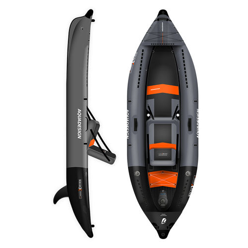 Caiaque aberto - KOLOA X'PERIENCE 305 - AQUADESIGN - inflável / de expedição / de turismo esportivo