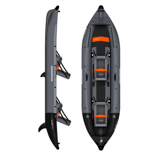 Caiaque aberto - KOLOA X'PERIENCE 360 - AQUADESIGN - inflável / de expedição / de pesca