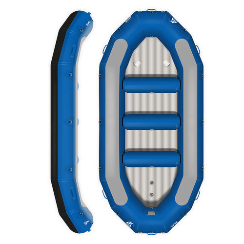 Bote de rafting de 9 lugares - RAPTOR 425 BLEU  - AQUADESIGN - para águas brancas
