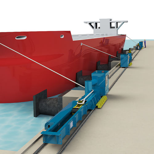 Sistema de atracação automática para navio - DynaMoor - Trelleborg Marine and Infrastructure - para terminal portuário