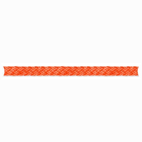Cabo náutico multiusos - RIG-TEX 12 - English Braids - com trançado simples / alma em poliéster / laranja