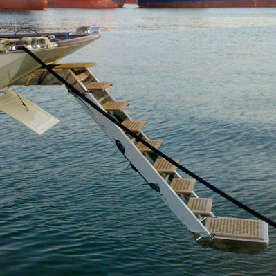 Passarela de embarque para iate - EZB-1215-30 - Ezberci Marine - retrátil / hidráulica / em aço inoxidável