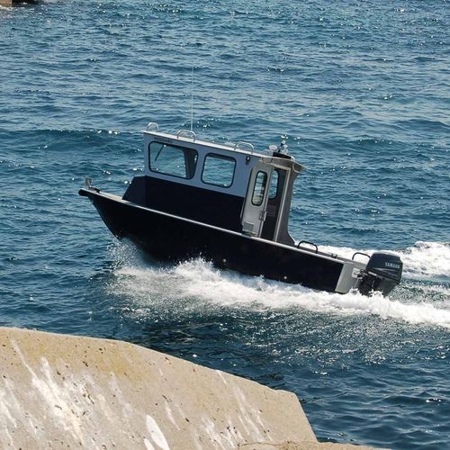 Barco profissional barco de trabalho - M600 - MOGGARO ALUMINIUM YACHTS - barco-ambulância / barco para pesquisa científica / com motor de popa