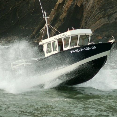 Barco profissional barco de pesca profissional - M 850 - MOGGARO ALUMINIUM YACHTS - com motor de centro / em alumínio / com casco rígido