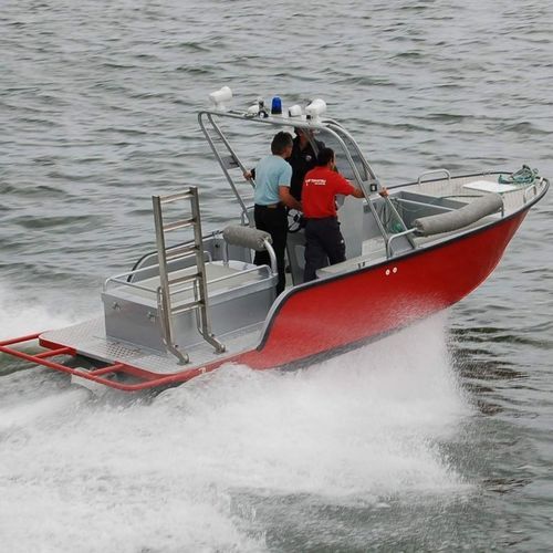 Barco profissional barco de trabalho - 650 - MOGGARO ALUMINIUM YACHTS - com motor de centro hidrojato / em alumínio