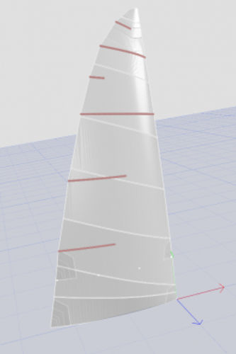 Vela mestra - 2207 - NENUPHAR - para barco de vela ligeira / Laser