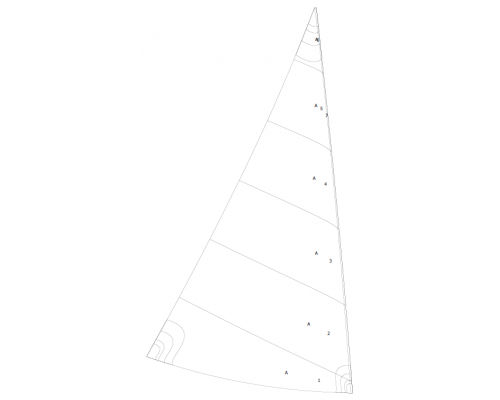 Vela mestra - 2196 - NENUPHAR - para barco de vela ligeira