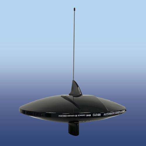 Antena de TV - Nashira AGC DAB 20 Black - Glomex - FM / DAB / para barco
