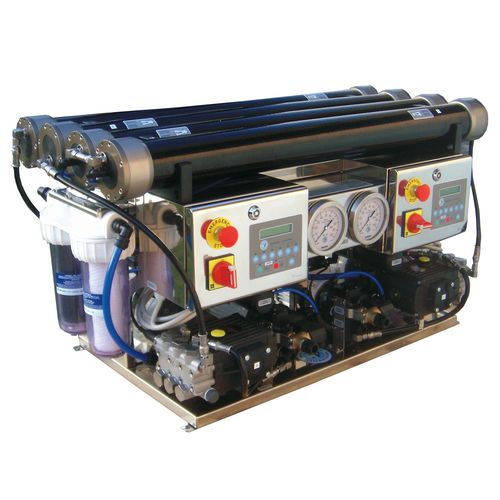 Dessalinizador para barco - SC DOUBLE  - HP High Pressure S.R.L. - por osmose reversa / 380 V / 110 V