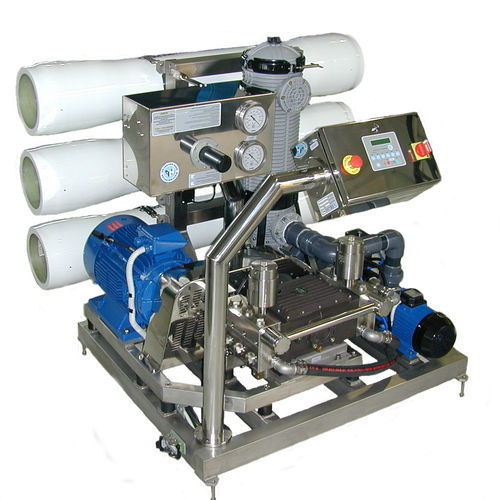 Dessalinizador para barco - GROUND  - HP High Pressure S.R.L. - por osmose reversa / com sistema de recuperação de energia / manual