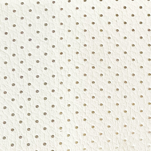 Tecido náutico para decoração de área externa - Forato Pesante - Italvipla - em couro sintético / branco / bege