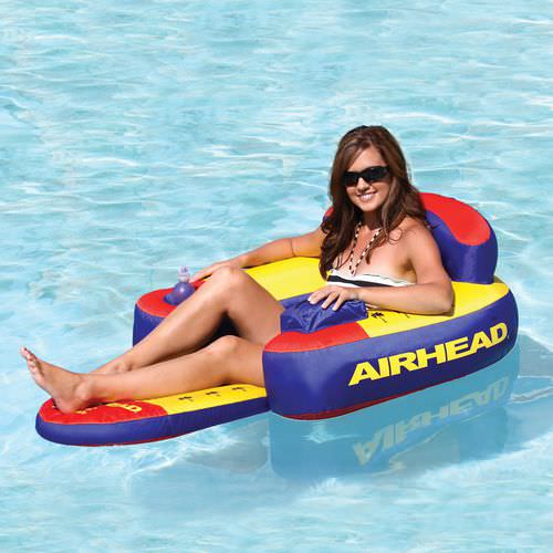 Equipamento de diversão aquática colchão - Bimini Lounger II - airhead - para centro náutico de lazer / inflável / flutuante