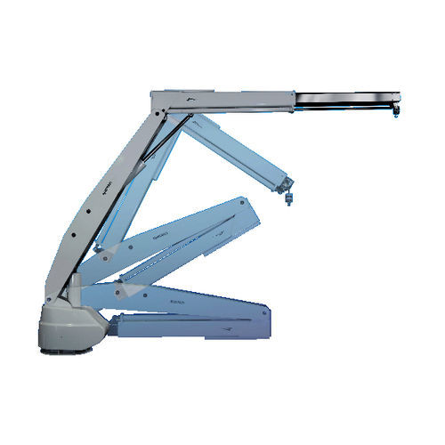 Turco para barco de salvamento - 3077 - Opacmare - hidráulico / dobrável / em aço inoxidável