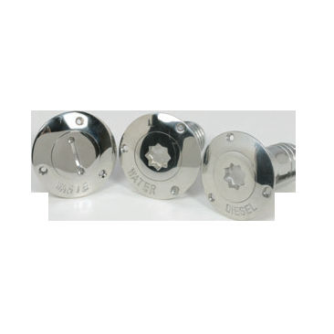 Bocal de abastecimento de rosquear - Waste - Hood Yacht Systems - com chave / em aço inoxidável