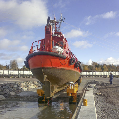 Carreta para movimentação de cargas pesadas - HBT60 - ROODBERG - para colocação na água / para transporte de cargas pesadas / para barco