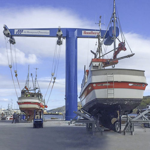 Guindaste portuário - SPC 100-4E CW - ROODBERG - para estaleiro naval / para marina / para cargas pesadas