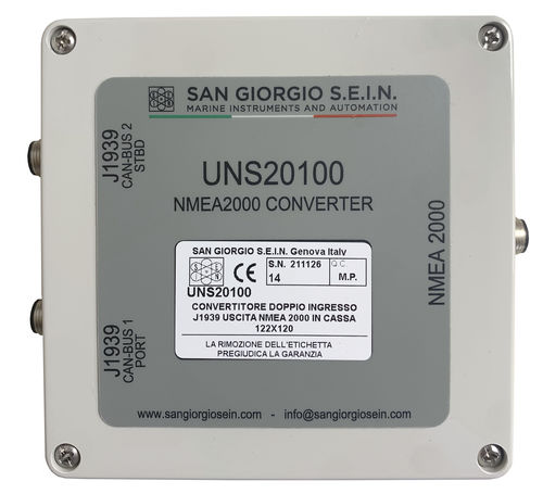 Conversor de sinal - Double Engine - San Giorgio S.E.I.N srl - analógico / NMEA
